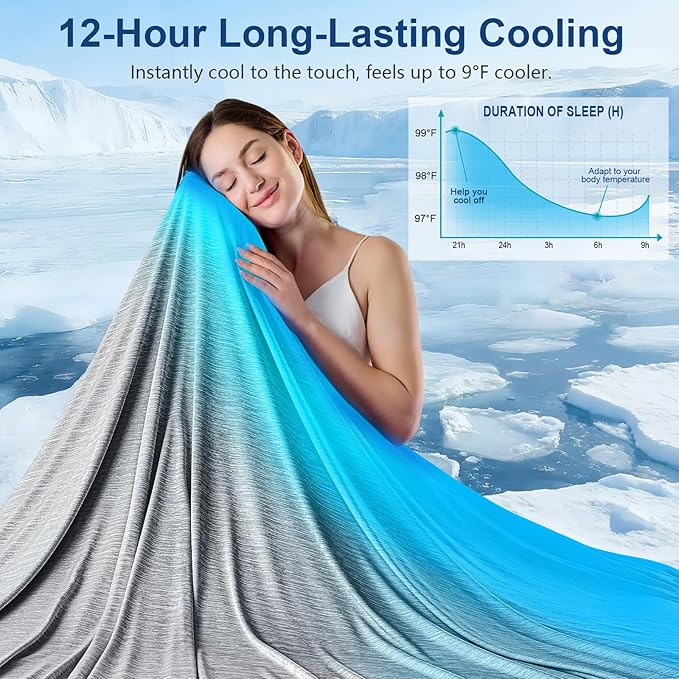 KMUSET Cooling Blanket Twin XL, Double Sided Summer Cooling Blankets - Image 2