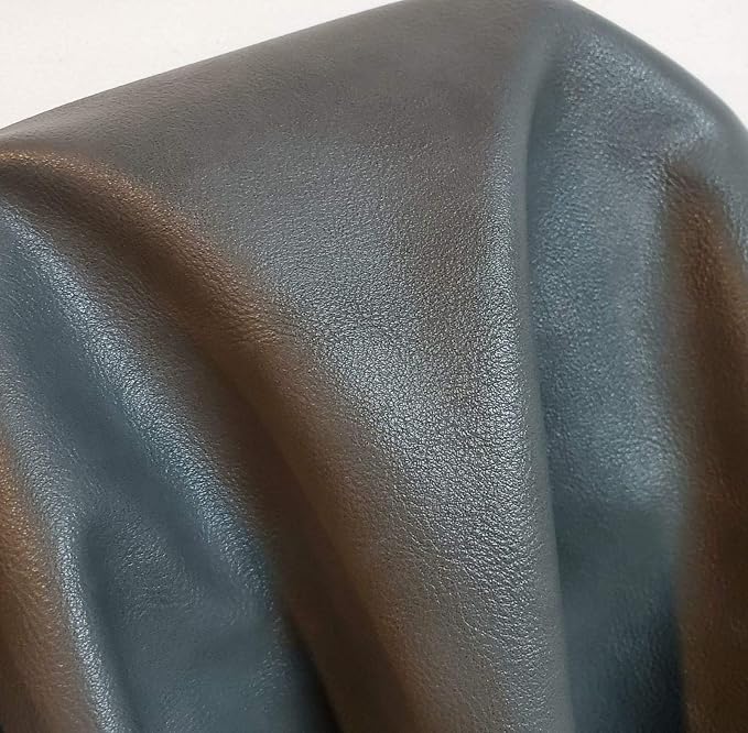 NAT Leathers | Gray Two Tone Soft Faux Vegan Leather Sheet PU Peta Approved - Image 3