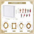 Lineshading DIY Mini Silhouette Shadow Box Museum Frame Kit - Image 3