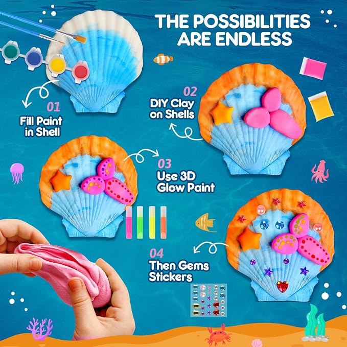 EPUMP Sea Shell Painting Kit for Kids - Image 3