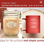 ORACAL 851 Cast Crystal Clear Metallic Sparkle Glitter Craft Film Premium - Image 3