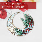 2026 Christmas Ornaments, Christmas Tree Ornaments Acrylic, Faux Stained Glass - Image 5