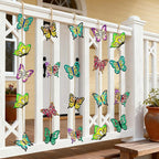 80PCS Unfinished Ornament Wood Crafts, Painting Blank Wooden Cutouts | 8 Styles - Image 7