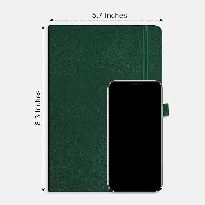 RETTACY Blank Journal Notebook, 192 Pages, A5 Medium Size | Leather Hardcover - Image 8