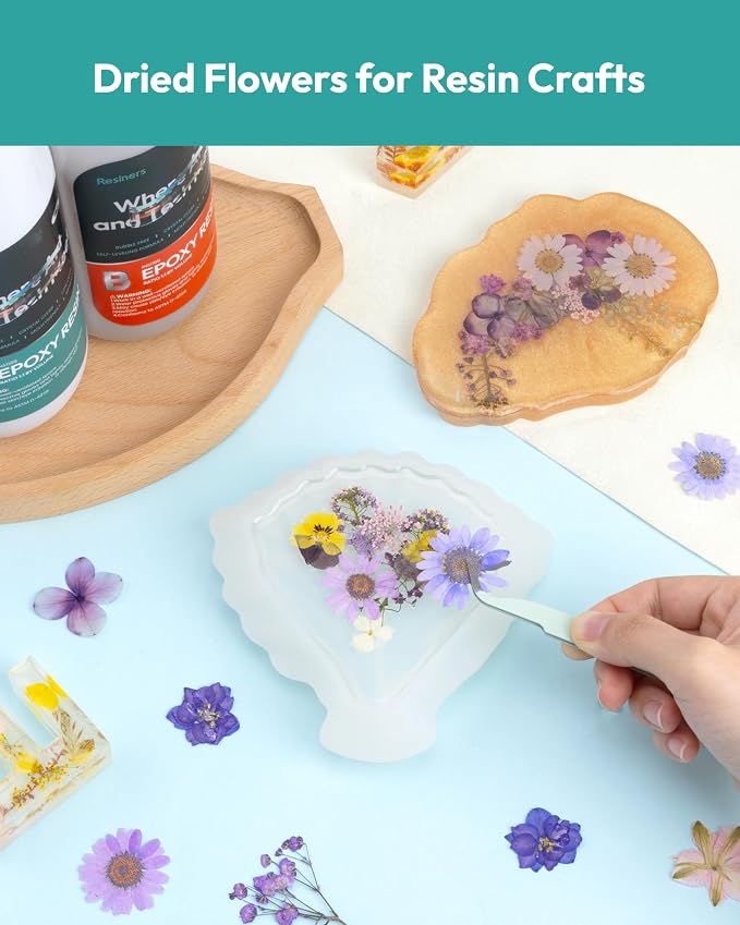 Dried Flowers, Resiners 58Pcs Pressed Flowers - Image 6