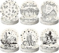 Funnymoom 60 Pcs 7 Inch Western Cowgirl Cowboy Baby Shower Paper Plates Wild by Funnymoom