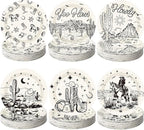 Funnymoom 60 Pcs 7 Inch Western Cowgirl Cowboy Baby Shower Paper Plates Wild by Funnymoom