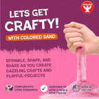 Hygloss Colored Sand for Crafts – 1 lb Bottle, Pastel Rainbow – Vibrant - Image 2