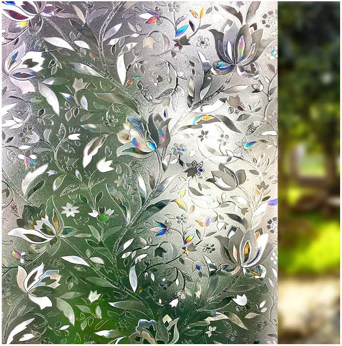 LEMON CLOUD Window Film, Decorative Window Privacy Film, 3D Stained Glass by LEMONCLOUD