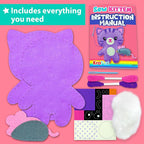 KRAFUN Beginner Sewing Kit, Sew Kitten & Mouse, Pre-Cut Felt, Kids Ages 5+ | - Image 2