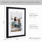 Sheffield Home 9 Piece Gallery Wall Frame Set, 11x14 in. matted to 8x10 in. - Image 3