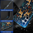 Case for Samsung Galaxy S25 Plus Case, Cute Christmas Reindeer Design Hybrid - Image 4