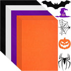 24 Piece Halloween Felt Fabric Sheets by Tegeme