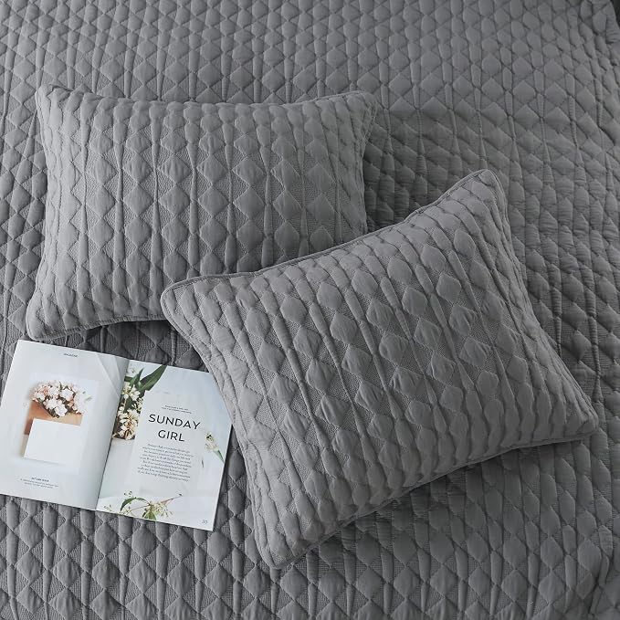 WDCOZY Oversized California Cal King Size Quilt Bedding Sets - Image 4