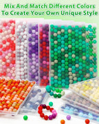 FIVEIZERO 160PCS 15mm Round Silicone Beads, Wear-resistant, Easy-clean - Image 6