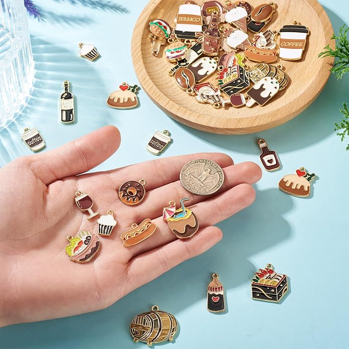 Enamel Food Charms Cute Assorted Food Pendants Sweet Dessert Charms - Image 5
