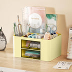 Marbrasse Pen Organizer with 2 Drawer, Desk Organizers and Accessories with 5 - Image 2