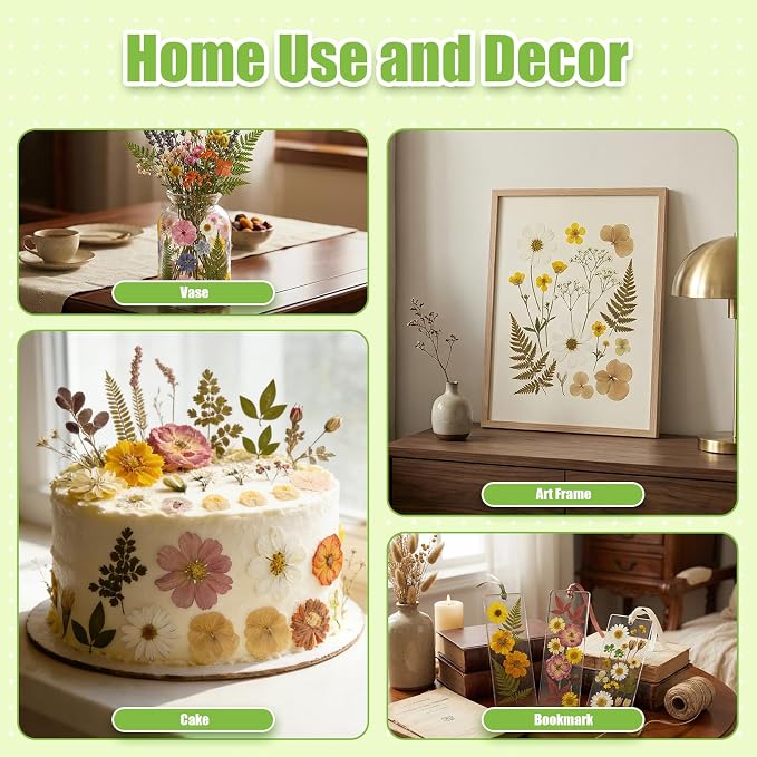 110Pcs Dried Flowers for Crafts, Dried Pressed Flowers for Resin Molds - Image 5