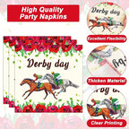 50 Guests Derby Day Plates and Napkins Party Supplies Kentucky Horse Racing - Image 4