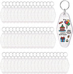 Yoption 50pcs Blank Motel Keychain Bulk by Yoption