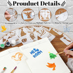 Fainne 100 Pcs 2 Inch Cross Stencils Small Stencils - Image 3