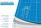 Elan Cutting Mat 36x72 Blue, Extra Large Self Healing Cutting Mat 36 x 72 Inch - Image 3