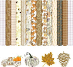 Tintnut Thanksgiving Permanent Vinyl 12 Pcs 12x10in Fall Adhesive Vinyl | Brown by Tintnut