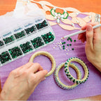 TecUnite 2000 Pieces Flat Back Gems Round Crystal Rhinestones 6 Sizes - Image 5