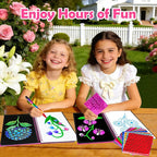FUNNYB&G Foil Art Craft Kit for Girls 4-10 Years Old: Mess-Free & No-Glue - Image 6