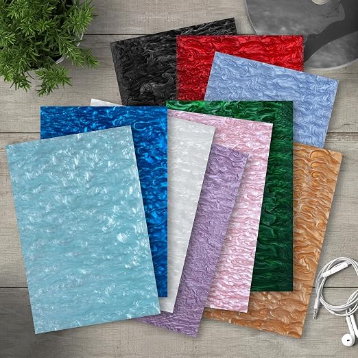 TOEPODO Pearlescent Ripple Cast Acrylic Sheets 1/8inch Thick Marble Acrylic - Image 7