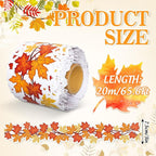 FYSUIMU 65.6 Ft Fall Thanksgiving Bulletin Board Borders Maple Leaves Vine Die - Image 2