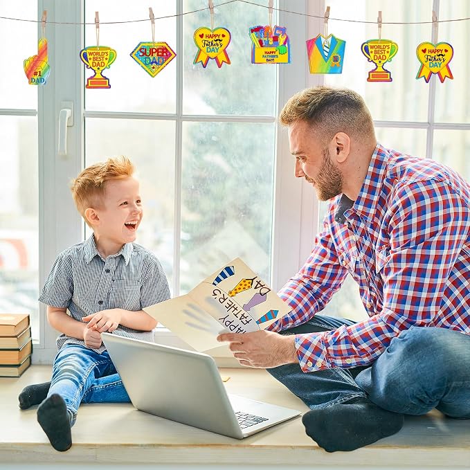 36PCS Wooden Father's Day Crafts - Image 3