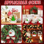 36PCS Wooden Hollow Christmas Ornaments - Image 5