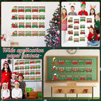 60pcs Christmas Theme Cutouts Xmas Trains Bulletin Board Decoration Set - Image 7
