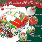 60pcs Christmas Theme Cutouts Xmas Trains Bulletin Board Decoration Set - Image 3