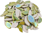 500g/1.1lb Leaf-Shaped Ceramic Mosaic Tiles, Ceramic Mosaic Pieces - Image 2