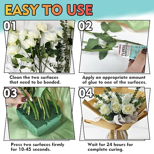 Floral Glue, Boutonnieres, Fabric and Wedding Craft Supplies, Waterproof - Image 6