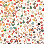 SANNIX 350Pcs Holiday Charm, Mixed Fall Thanksgiving Halloween Christmas Charms by SANNIX