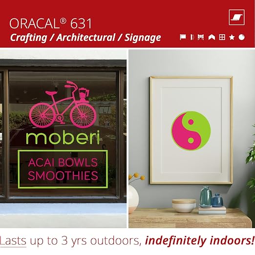 ORACAL 631 Matte Teal Vinyl Durable Roll Easy to Weed Permanent Adhesive Craft - Image 4