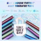 Tintnut Chameleon Heat Transfer Vinyl, 9 Sheets 12×10in Iron on Vinyl | - Image 2