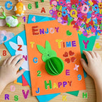 616PCS Glitter Foam Letter Stickers, Colorful Alphabet Number Stickers - Image 4