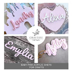 Light Baby Blush Pink Cast Acrylic Sheets 1/8 Thick, 12x8 inch, - Image 4