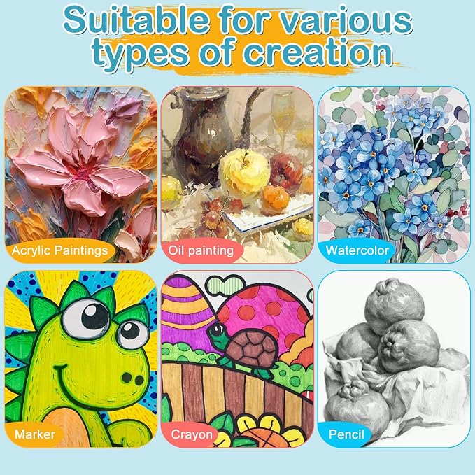ESRICH Small Canvases for Painting, 5x7 Canvas for Painting 72 Pack, Mini - Image 4