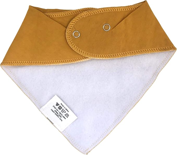 Denver James Bandana Feeding Drool Baby Bib I Soft Organic Cotton I Fleece Back