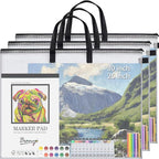 YOPCDJ 30x25 inches Extra-Large Art Portfolio Bag, Portfolio Folder by YOPCDJ