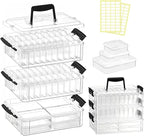 Bead Organizer Box 58 Pcs, 3-Tier Stackable Storage Box, and 3 Different by Unknown