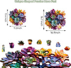 Bodhipnjoy 500 Pieces Puzzles for Adults, Succulent 5MM Thick Jigsaw Puzzle - Image 4