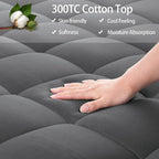 EASELAND Twin XL Mattress Pad Pillow Top Mattress Cover Quilted Fitted Mattress - Image 4