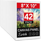 Canvases for Painting 8x10 Inch, 42 Pack Blank Painting Canvas Boards for by ESRICH
