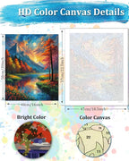 TOCARE Moonlit River Paint by Numbers Kit - Image 2